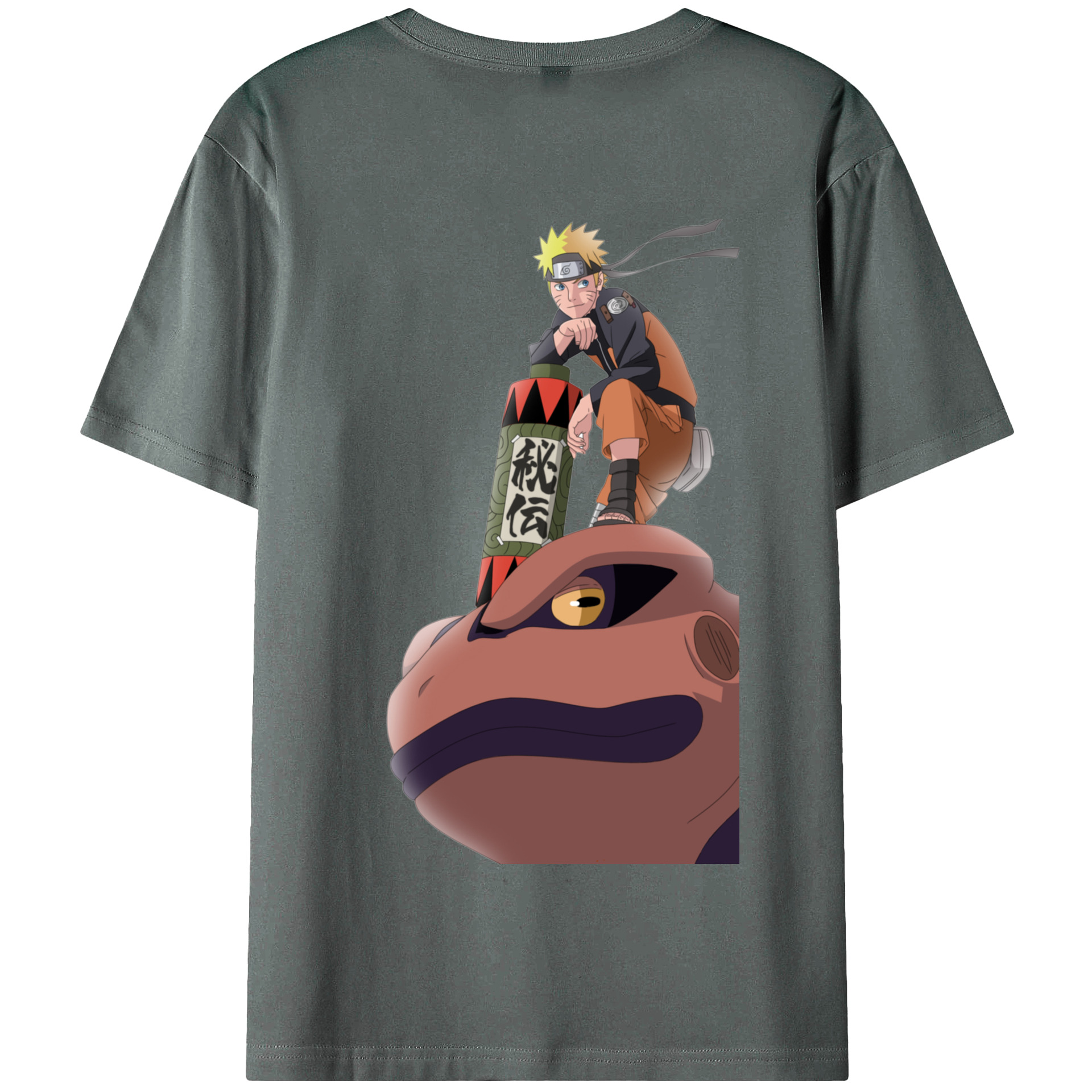 （画像用） NARUTO -ナルト- うずまき ナルト Uzumaki Naruto 綿100％半袖Tシャツ（背面プリント）